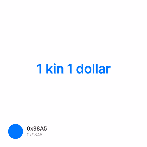 1 kin 1 dollar