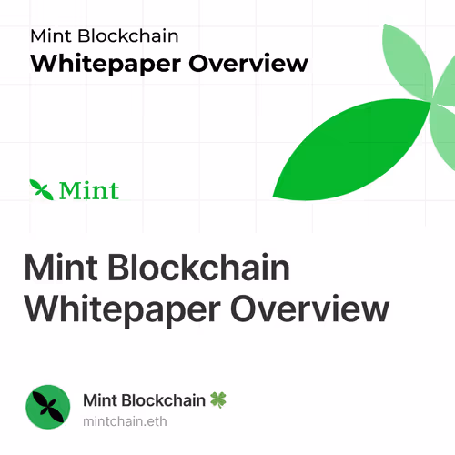 Mint Blockchain Whitepaper Overview