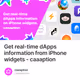 Get real-time dApps information from iPhone widgets - caaaption