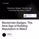 Blockchain Badges: The New Age of Building Reputation in Web3