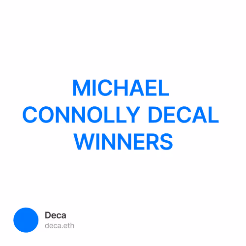 MICHAEL CONNOLLY DECAL WINNERS