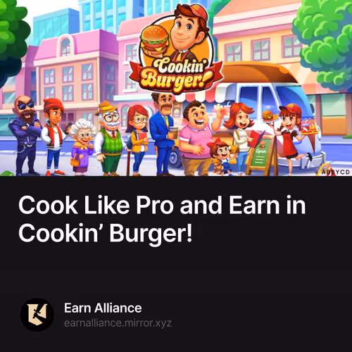 Cook Like Pro and Earn in Cookin’ Burger!