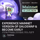 EXPERIENCE MAINNET VERSION OF GALOSWAP & BECOME EARLY CONTRIBUTORS TO GET REWARDS