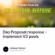 Dao Proposal response - Implement V3 pools