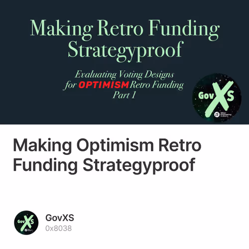 Making Optimism Retro Funding Strategyproof