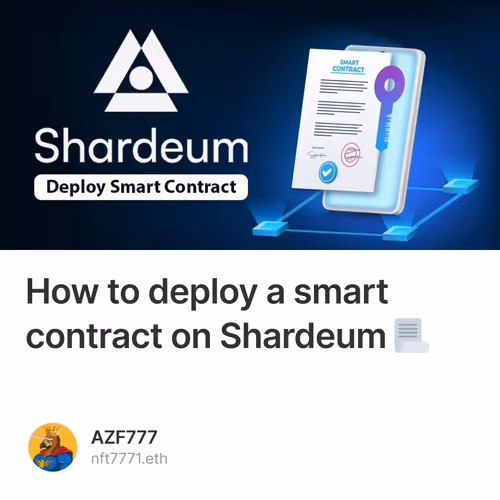 How to deploy a smart contract on Shardeum 📃