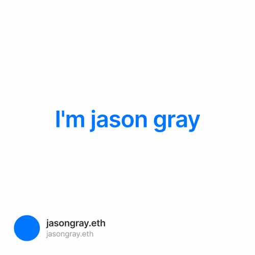 I'm jason gray