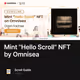 Mint "Hello Scroll" NFT by Omnisea
