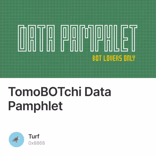 TomoBOTchi Data Pamphlet