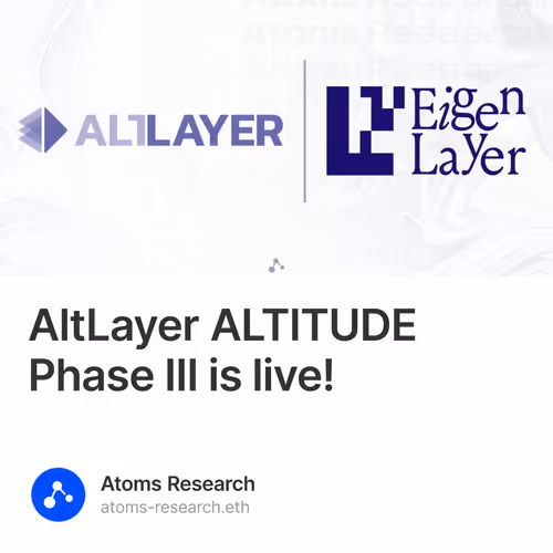 AltLayer ALTITUDE Phase III is live!