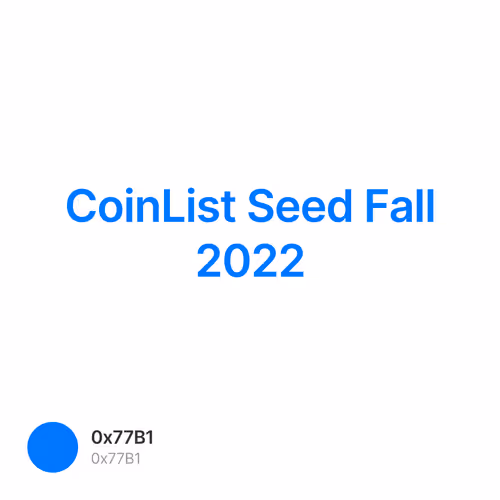 CoinList Seed Fall 2022