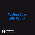 Testing Cairo with Python