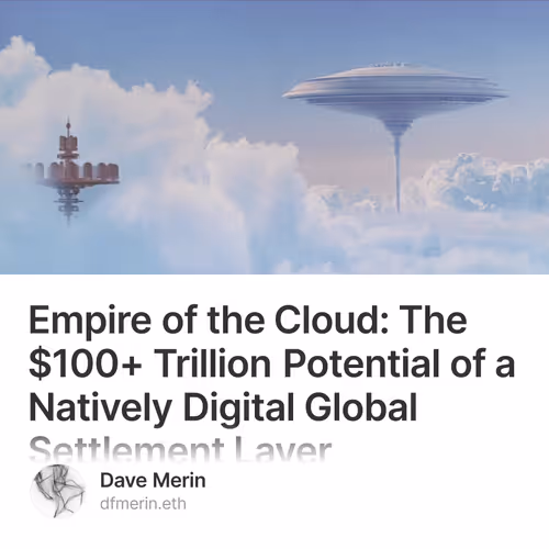 Empire of the Cloud: The $100+ Trillion Potential of a Natively Digital Global Settlement