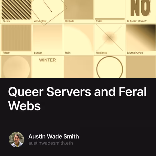 Queer Servers and Feral Webs