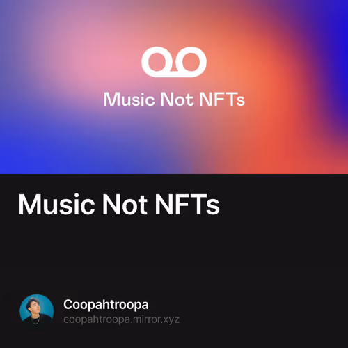 Music Not NFTs