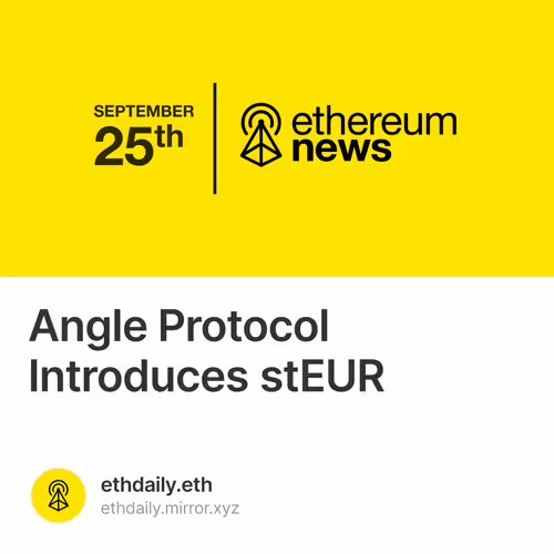 Angle Protocol Introduces stEUR