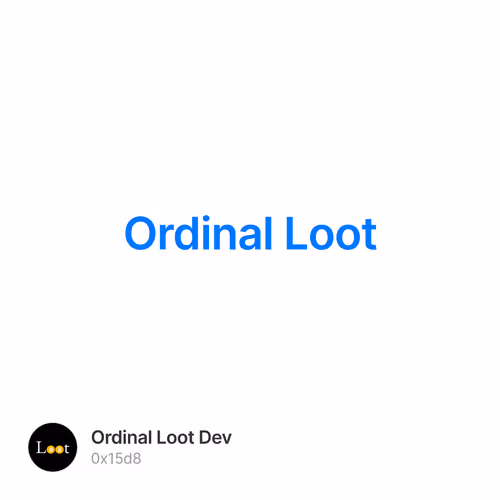 Ordinal Loot