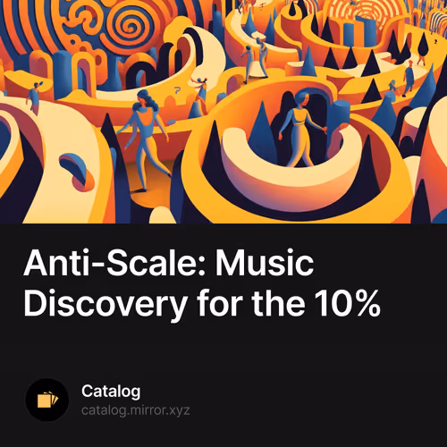 Anti-Scale: Music Discovery for the 10%