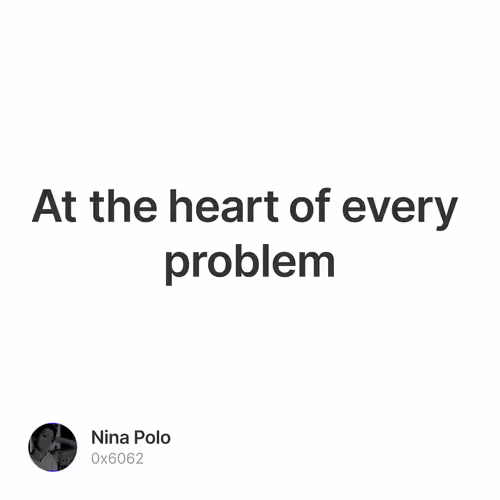 At the heart of every problem