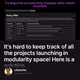 It's hard to keep track of all the projects launching in modularity space! Here is a solut