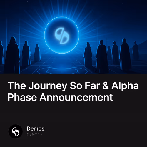 The Journey So Far & Alpha Phase Announcement