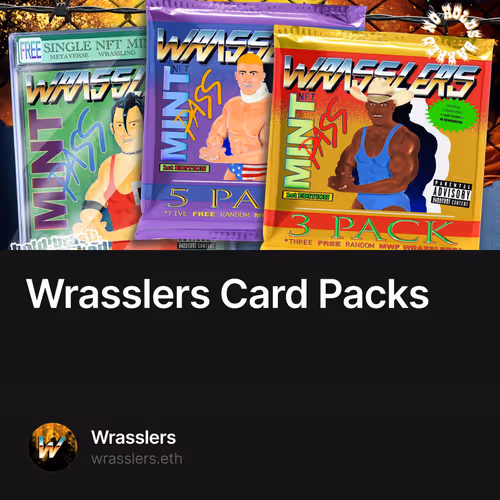 Wrasslers Card Packs - Mirror Collectible