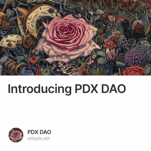 Introducing PDX DAO