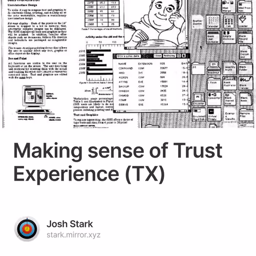 Making sense of Trust Experience (TX)