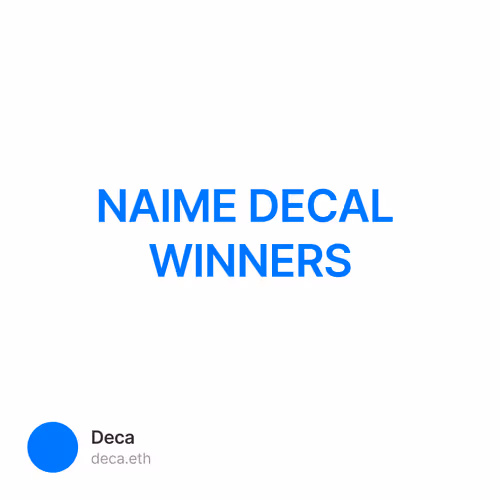 NAIME DECAL WINNERS
