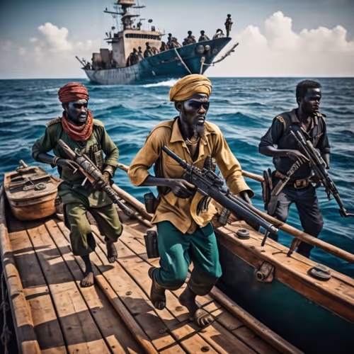 Somali pirates at war