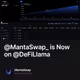 @MantaSwap_ is Now on @DeFiLlama