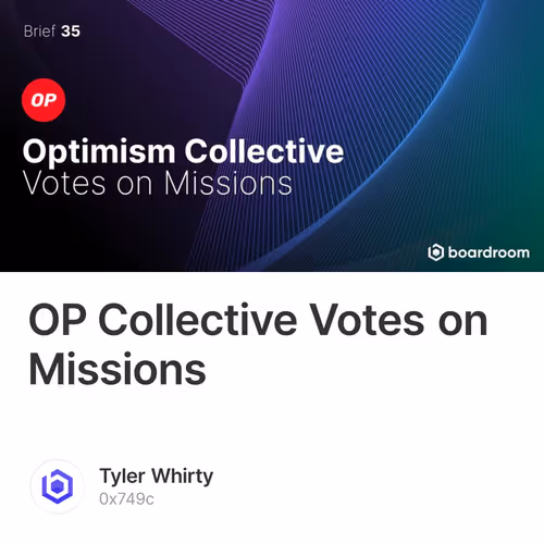 OP Collective Votes on Missions