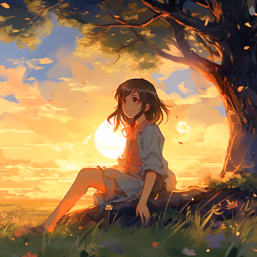 The Sunset With a Girl