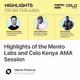 Highlights of the Mento Labs and Celo Kenya AMA Session