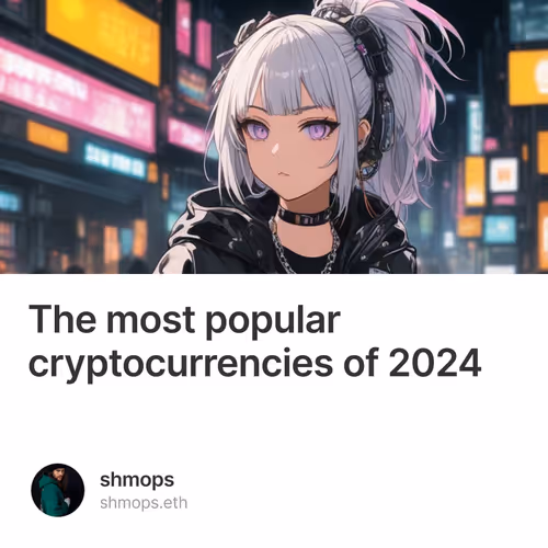 The most popular cryptocurrencies of 2024