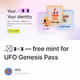 .⌐◨-◨ — free mint for UFO Genesis Pass