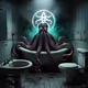 Cthulhu in bathroom