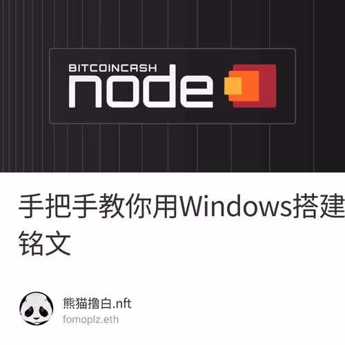 手把手教你用Windows搭建BTC全节点铸造铭文