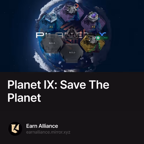 Planet IX: Save The Planet