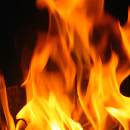 raging flames