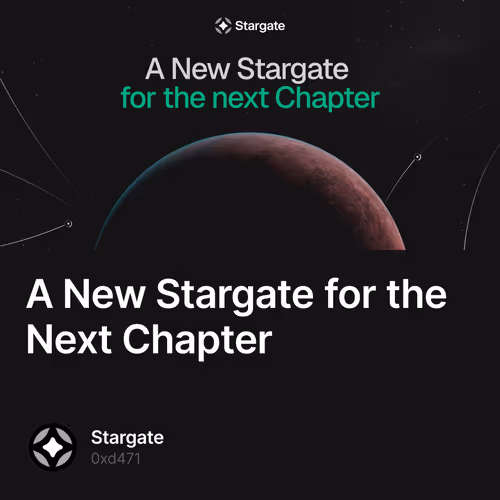 A New Stargate for the Next Chapter