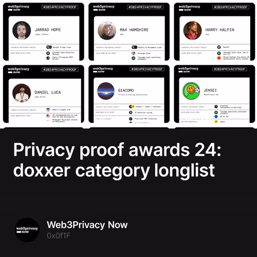 Privacy proof awards 24: doxxer category longlist