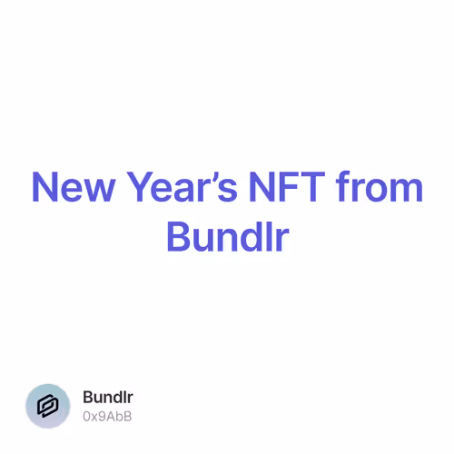 New Year’s NFT from Bundlr