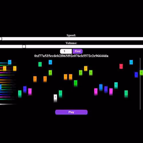 Hex music generative art