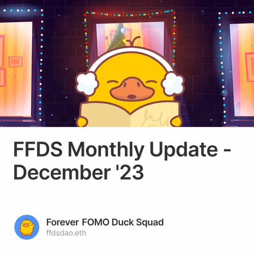FFDS Monthly Update - December '23