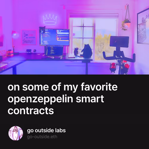 on some of my favorite openzeppelin smart contracts