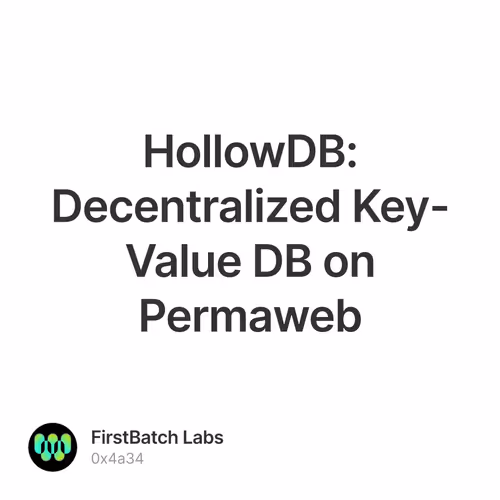 HollowDB: Decentralized Key-Value DB on Permaweb