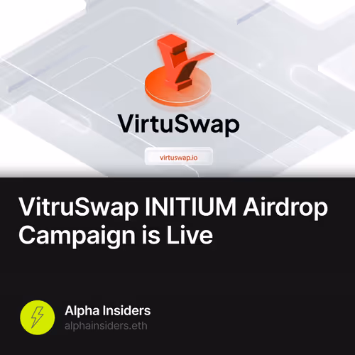VitruSwap INITIUM Airdrop Campaign is Live