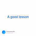 A good lesson