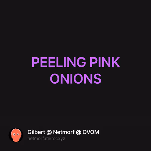 PEELING PINK ONIONS